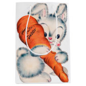 schattige retro  Happy Pap Medium Cadeauzakje (Voorkant)