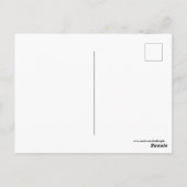 schattige retro koffiedame briefkaart (Achterkant)