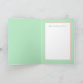 schattige retro kookdame voegt gevoel toe notitiekaartje (Binnen)