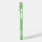 Schattige Retro Madeliefjesbloem met Naam Sage Gro Case-Mate iPhone Case (Achterkant / Links)