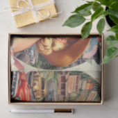 Schattige Retro Meisje Schilderen Tissuepapier (Geschenk)