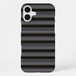 Schattige retro moderne strepen iPhone 16 plus hoesje