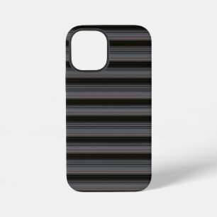 Schattige retro moderne strepen iPhone 12 mini hoesje