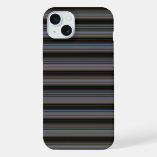 Schattige retro moderne strepen iPhone 15 plus case