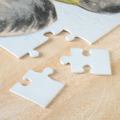 schattige retro  paasfeest legpuzzel (Zijkant)