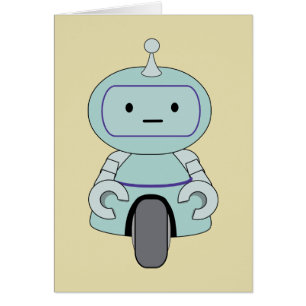 Schattige Retro Robot Illustratie