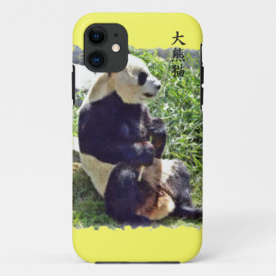 Schattige Reuzenpanda Beer met lekkere bamboe Blad iPhone 11 Hoesje