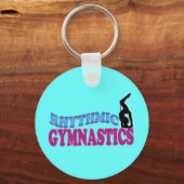 Schattige Rhythmic Gymnastics Gifts Sleutelhanger (Voorkant)