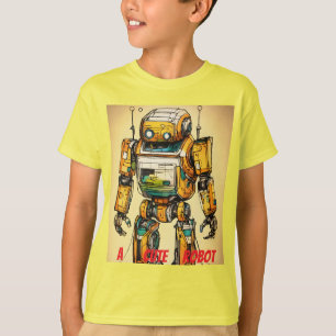 "Schattige Robot - Playful TechT ontworpen T-shirt