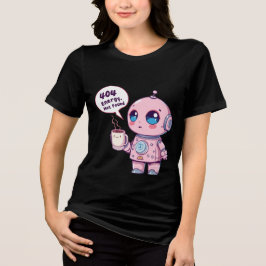 Schattige Robot Vrouwen T-Shirt – Schattig futuris