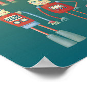 Schattige Robots Poster (Hoek)