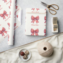 Schattige rode en crèmekleurige Gingham strik