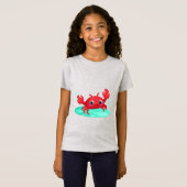 Schattige rode krab t-shirt (Voorkant volledig)