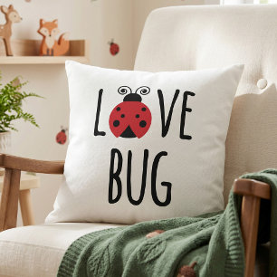 Schattige rode lieveheersbeestje kinderkamer decor kussen