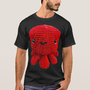 SCHATTIGE RODE OCTOPUS BABY T-SHIRT