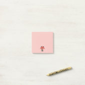 Schattige Rode Panda Barista Post-it® Notes (Op bureau)