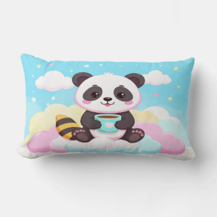 Schattige Rode Panda Koffiemok & Kussen - Gelukkig