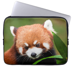 Schattige Rode Panda Laptop Sleeve