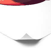 schattige rode panda perfect poster (Hoek)