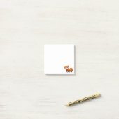 Schattige rode panda post-it® notes (Op bureau)