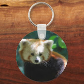 Schattige Rode Panda-Sleutelhanger Sleutelhanger (Voorkant)