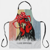 schattige roestliefhebbers voegen tekst toe schort (Voorkant)