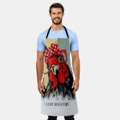 schattige roestliefhebbers voegen tekst toe schort (Gedragen)