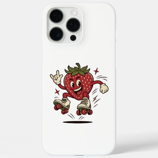 Schattige Roller Skate Aardbei Case-Mate iPhone Case (Achterkant)