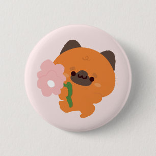 Schattige romantische Duitse herderspuppy Ronde Button 5,7 Cm