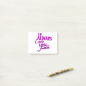 Schattige Romantische Post-It-briefjes Post-it® Notes (Op bureau)