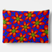 Schattige rood bloemmotief etui (Voorkant)