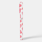 Schattige rood doezelde hart Valentijnsdag monogra Case-Mate iPhone Case (Achterkant / Links)