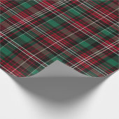 Schattige rood/groen geruite cadeaupapier (Hoek)