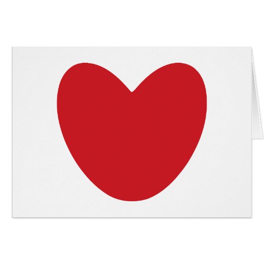 Schattige rood hart aangepaste tekst foto Valentij (Voorkant Horizontaal)