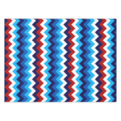 Schattige Rood Wit Blauw Chevrons Klein Tafelkleed (Voorkant (Horizontaal))