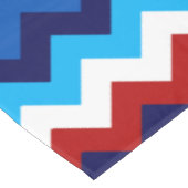 Schattige Rood Wit Blauw Chevrons Klein Tafelkleed (Gekanteld)
