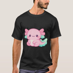 Schattige Roodkleurige Kawaii Vis Carto sticker a T-shirt