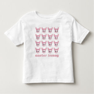 Schattige Roos Paashaas Gift Baby Meisje T-shirt
