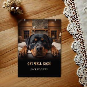 Schattige Rottweiler Beterschap Ansichtkaart Briefkaart