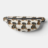 Schattige Rottweiler Puppy Dog Pattern Heuptasje (Liggend)