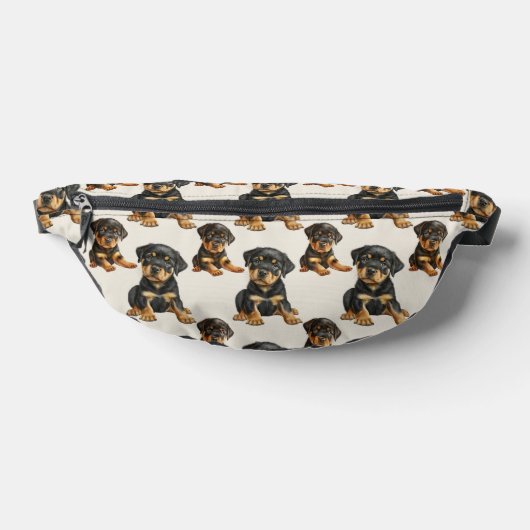 Schattige Rottweiler Puppy Dog Pattern Heuptasje (Liggend)