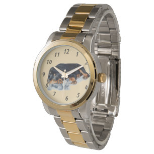 schattige rottweiler-puppy-watch horloge