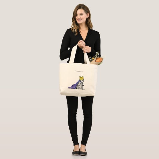 Schattige Royal Penguin Canvas Tas (Voorkant (model))
