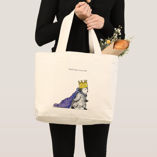 Schattige Royal Penguin Canvas Tas (Voorkant (product))
