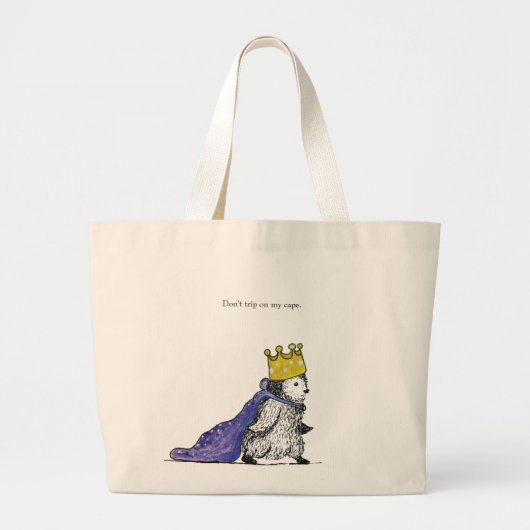 Schattige Royal Penguin Canvas Tas (Voorkant)