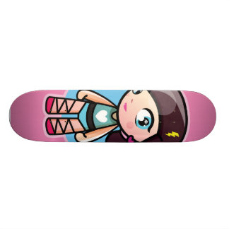 schattige roze ballerina skateboard