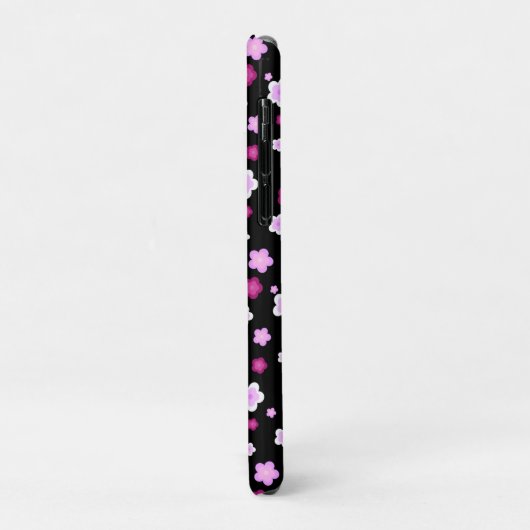 Schattige roze bloembloemengradiënt Patroon Case-Mate iPhone Case (Achterkant/links)