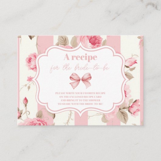 Schattige roze boog Vrijgezellenfeest Informatiekaartje (Voorkant)