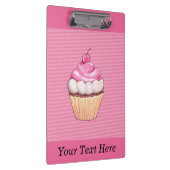 Schattige roze cake met Cherry Cliboard Klembord (Rechts)