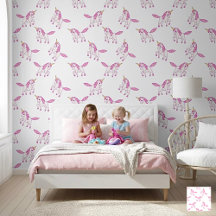 Schattige Roze Cartoon Eenhoorn